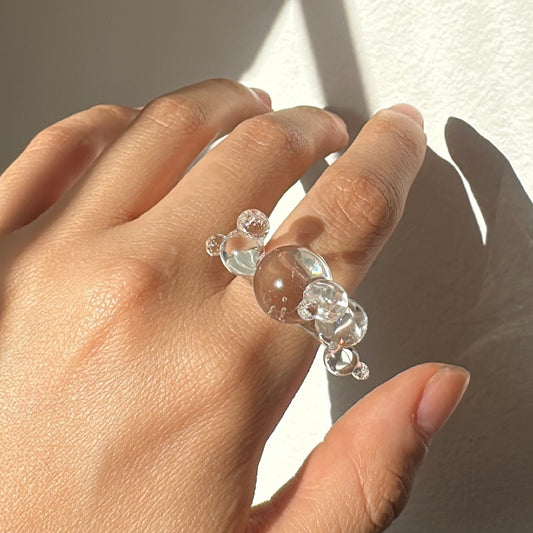 Anillo Bubbla Transparente  ∘˙○˚.•